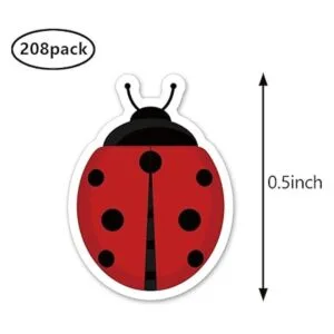 Ladybug Calcomanías planificadoras 0.5 pulgadas para_2
