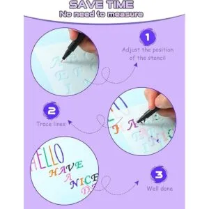 30 plantillas de letras para pintar de 4 x 7 pulgadas_5