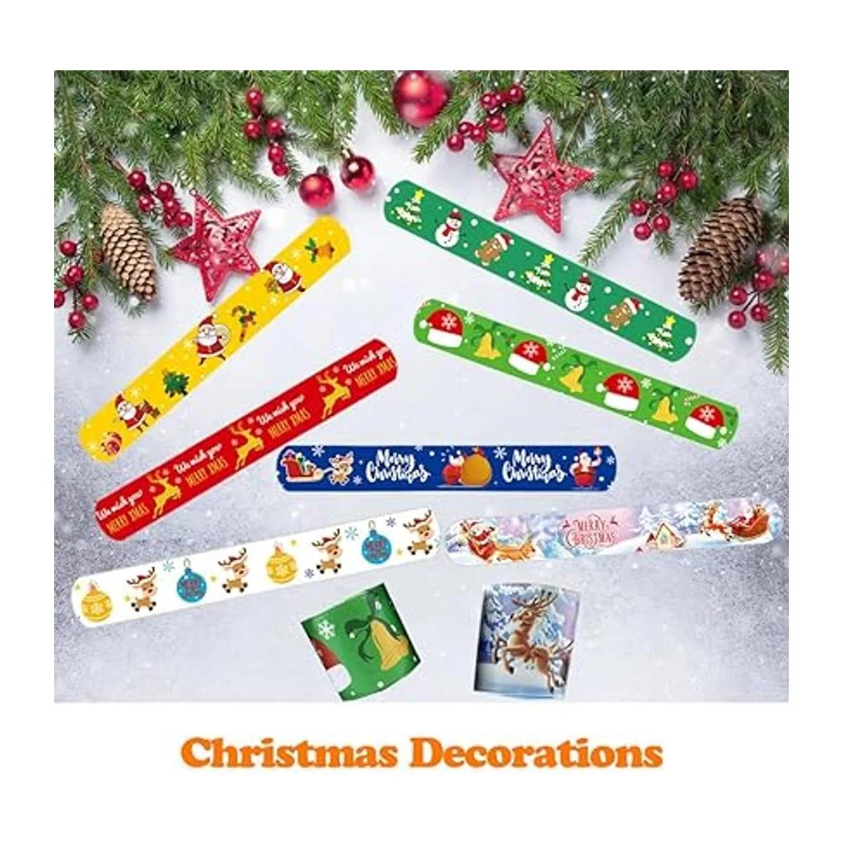 68 pulseras de Navidad para niños para niños y niñas_3