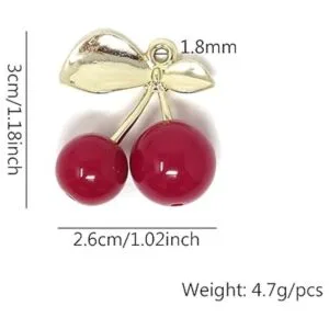 Honbay 10 colgantes de cerezo rojo de frutas para_2