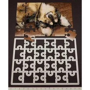 hinana Marco de rompecabezas rectangular de metal_5