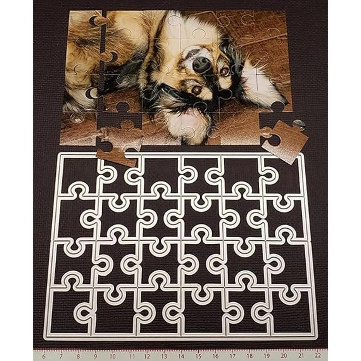 hinana Marco de rompecabezas rectangular de metal_5