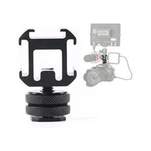 Soporte de zapata caliente para cámara adaptador triple_1