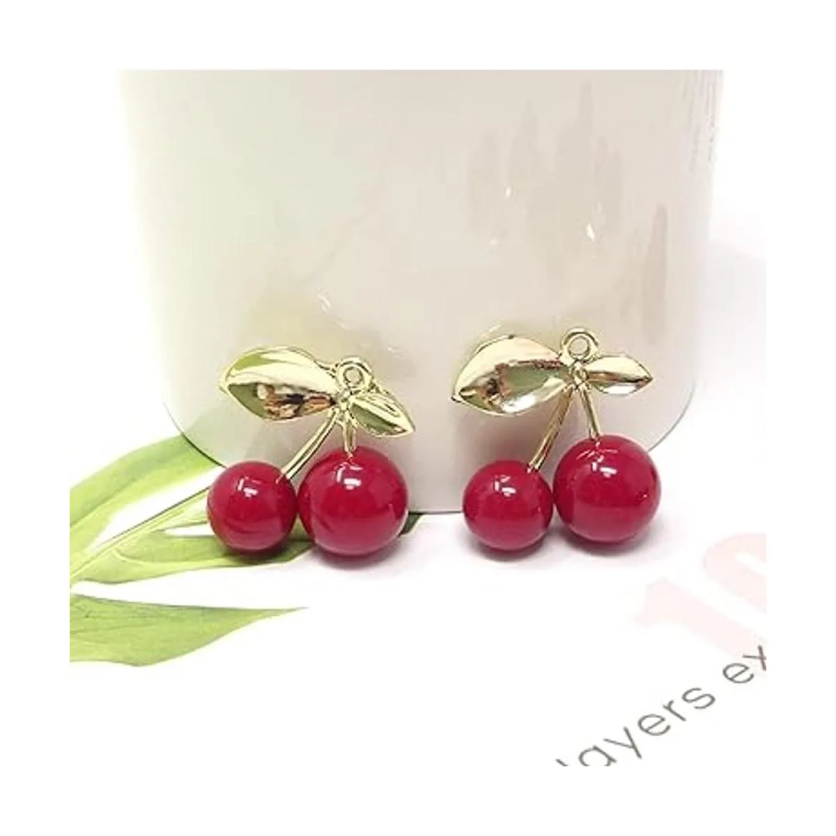 Honbay 10 colgantes de cerezo rojo de frutas para_5