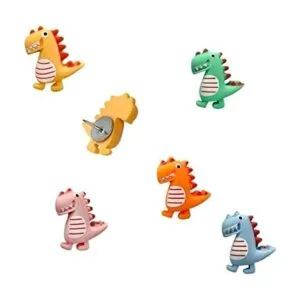 30 piezas de pines decorativos de dinosaurio lindo_1