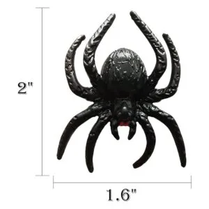 Muzboo Juguetes de araña de plástico realistas accesorios_3
