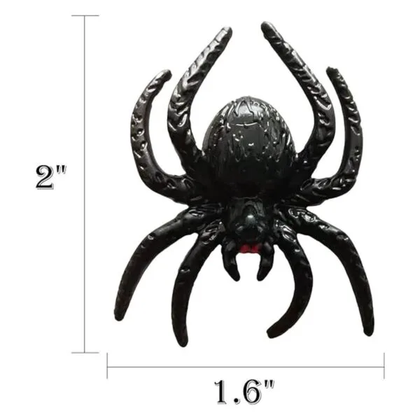 Muzboo Juguetes de araña de plástico realistas accesorios_3