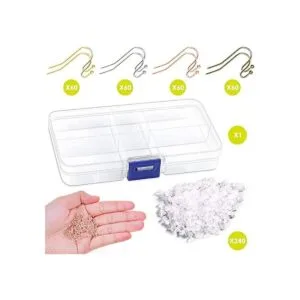Audab Ganchos para aretes kit de fabricación de aretes_2