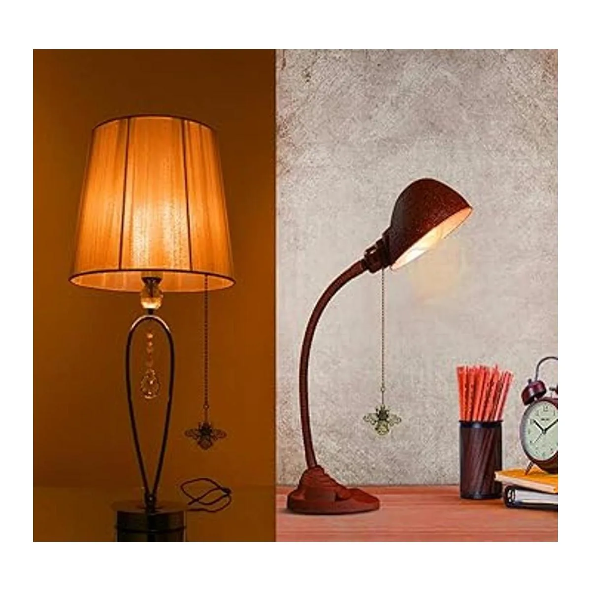 Hyamass 2 colgantes de abejas de techo vintage de 12.0 in_5