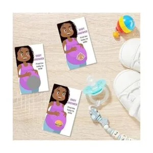 Juegos de baby shower juego de cartas raspar para premios_3