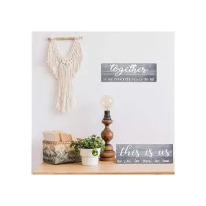 2 carteles de decoración del hogar This is Us Our Life Our_6