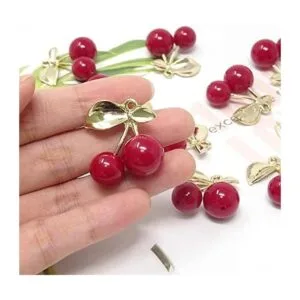 Honbay 10 colgantes de cerezo rojo de frutas para_4
