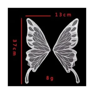 SuiGlory 1 par de apliques de encaje de mariposa adornos_2