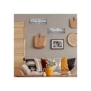 2 carteles de decoración del hogar This is Us Our Life Our_4