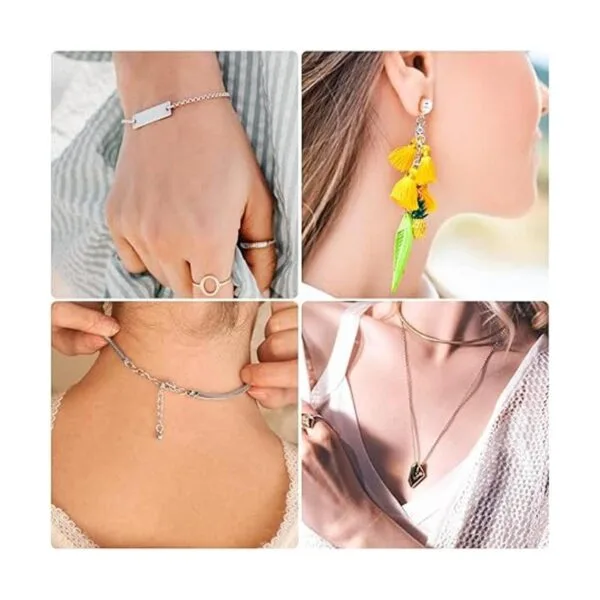Anillos de salto para hacer joyas 4600 piezas de plata_6