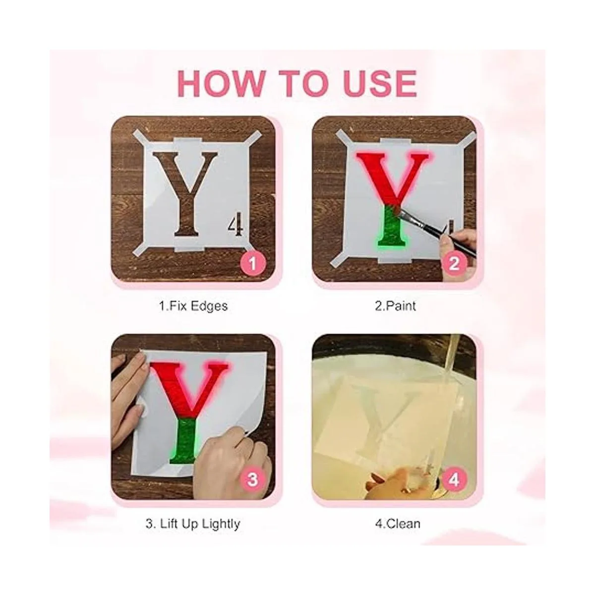 AIEX 27 plantillas plantillas de plástico reutilizables_5