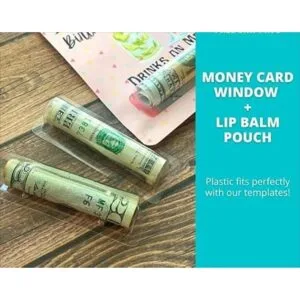 20PCS Thankgiving Gifts Money Card Holder Clear Plastic_3