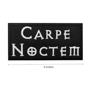 Parche bordado de Carpe Noctem para planchar_2