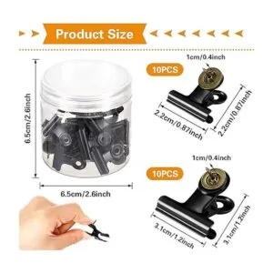 20 clips de metal de 0.866 in y 1.299 in para tableros de_2