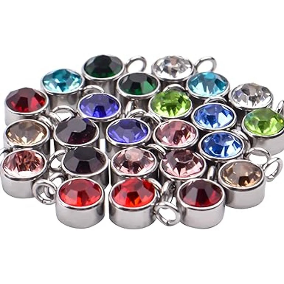 Aylifu 24 dijes con dije de cristal dije de piedra natal_4