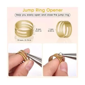 Anillos de salto para hacer joyas 4600 piezas de plata_3