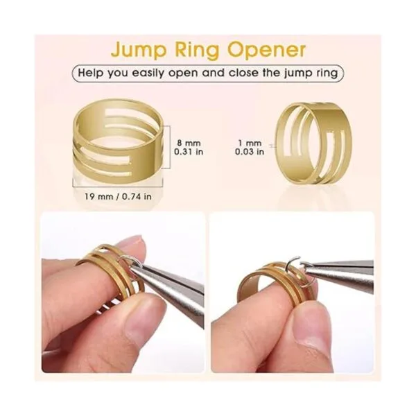 Anillos de salto para hacer joyas 4600 piezas de plata_3