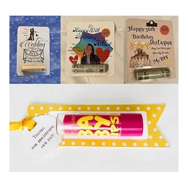 20PCS Thankgiving Gifts Money Card Holder Clear Plastic_4