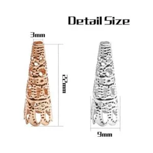 Tapas de cuentas de flores 200 piezas de conos de flores_2