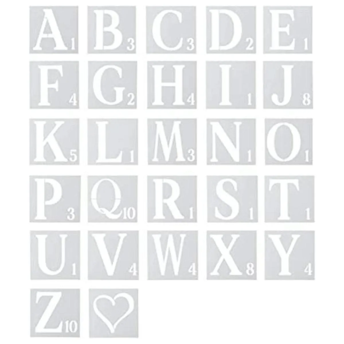 AIEX 27 plantillas plantillas de plástico reutilizables_1