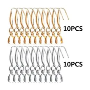 20 ganchos de acero inoxidable con cierre para pendientes_2