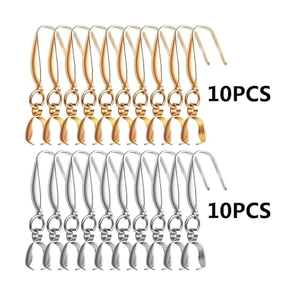 20 ganchos de acero inoxidable con cierre para pendientes_2