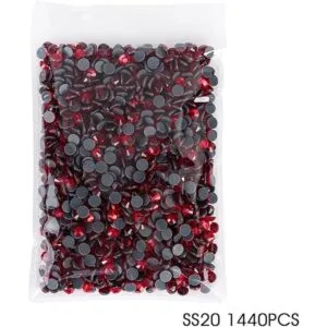 SS20 Diamantes de imitación termoadhesivos rojos de_3