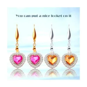 20 ganchos de acero inoxidable con cierre para pendientes_5