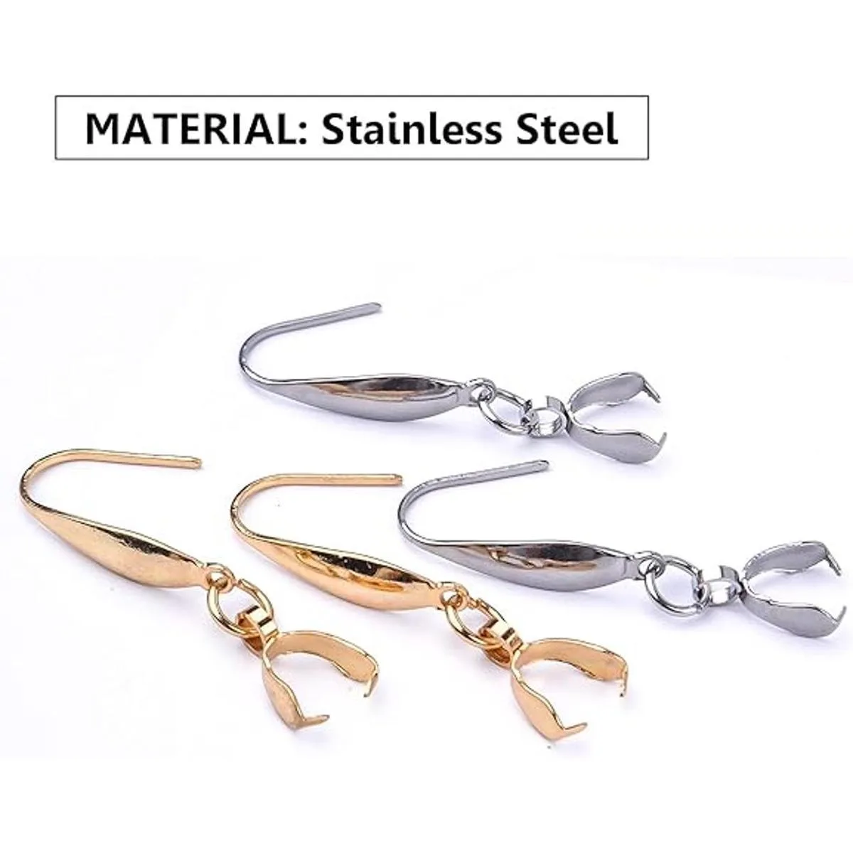 20 ganchos de acero inoxidable con cierre para pendientes_3
