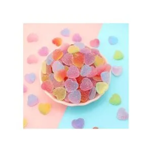 50 dijes de plástico coloridos con forma de estrella de_5