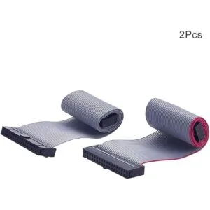 Fielect 2 conectores IDC de 34 pines de alambre gris_2