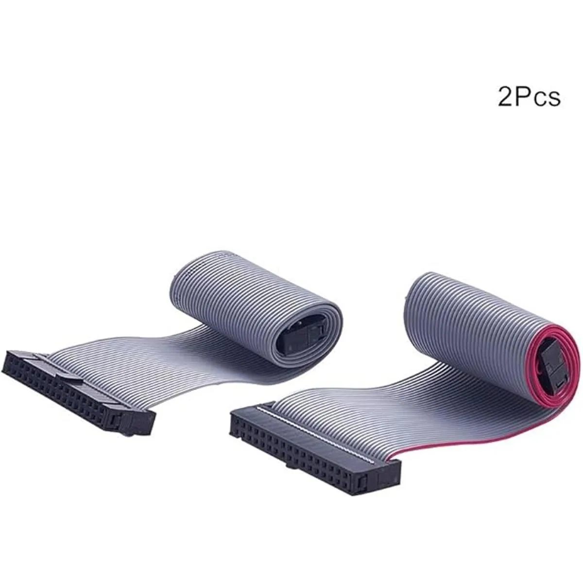 Fielect 2 conectores IDC de 34 pines de alambre gris_2