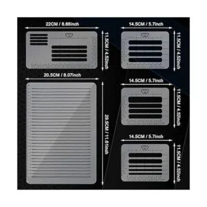 Paquete de 5 plantillas de línea recta para diario y guía_7