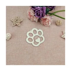 20 adornos colgantes de madera con forma de corazón de_3