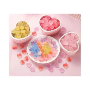 50 dijes de plástico coloridos con forma de estrella de_4