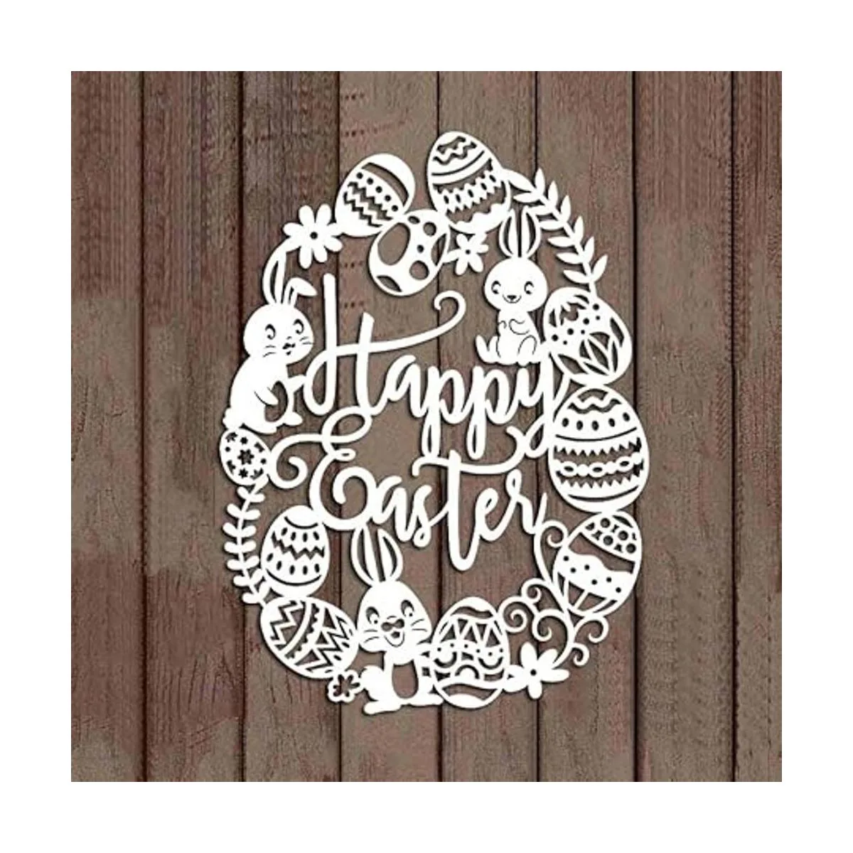 Happy Easter Rabbit Troqueles de metal para hacer_3