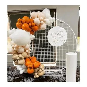 Janinus Kit de arco de guirnalda de globos naranja_7