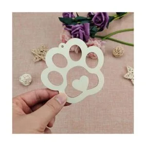 20 adornos colgantes de madera con forma de corazón de_4