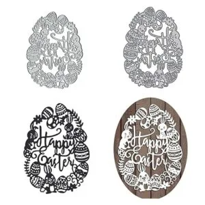 Happy Easter Rabbit Troqueles de metal para hacer_4