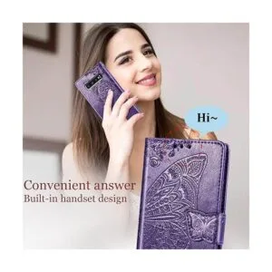 Diseñado para Galaxy S10 funda cartera para mujer con_5