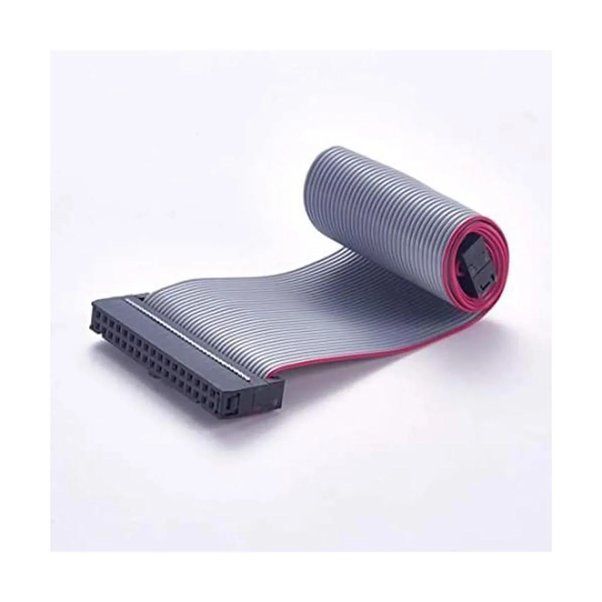 Fielect 2 conectores IDC de 34 pines de alambre gris_1