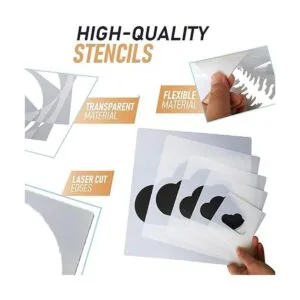 5 plantillas de pintura reutilizables plantillas de arte_3