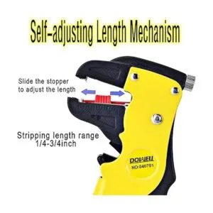 DOWELL Herramienta de pelado de alambre 1424AWG para cable_5