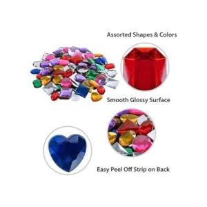 Super Z Outlet Joyas adhesivas de colores surtidos de 1_6