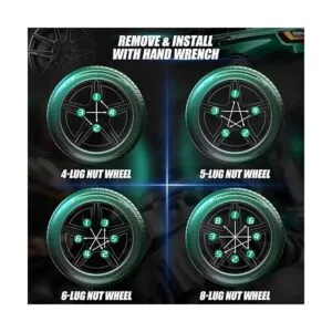 7 tuercas estriadas afinador de llave de llave herramienta_7